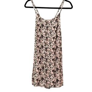 Aritzia Talula Pink Ditsy Floral Strappy Back Mini Dress Womens 6 Girly Romantic